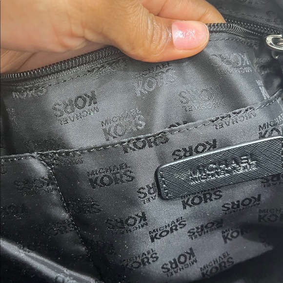 Michael Kors Black Satchel with Silver Hardware - Picture 2 of 5